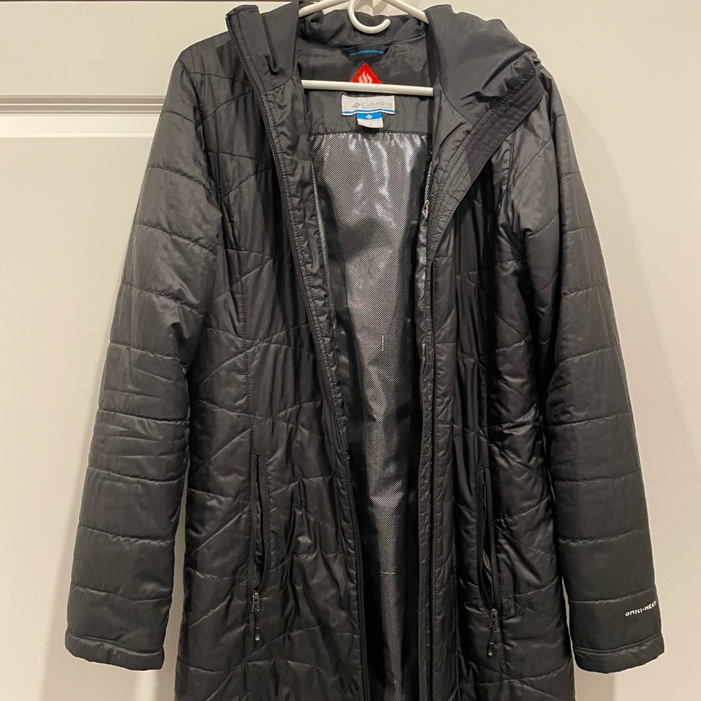 Columbia Black Quilted Omni Heat Jacket
